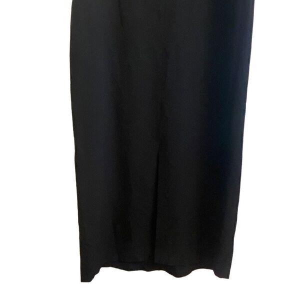 Eileen Fisher System Black Wool Blend Sleeveless Midi Dress Medium - Picture 3 of 5